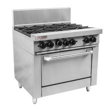 GAS OVEN RANGE 900MM W/6 BURNER TRUEHEAT