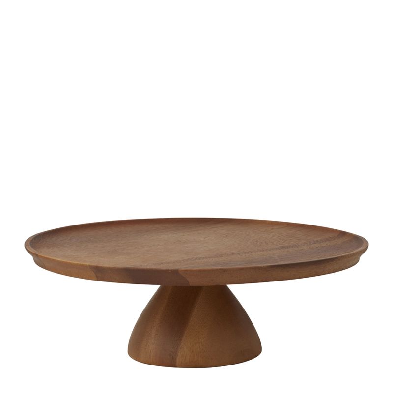 CAKE STAND ACACIA 300X100MM, D&W