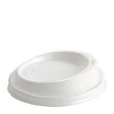 LID WHT 90MM BIOPLASTIC, BIOPAK 50PCE