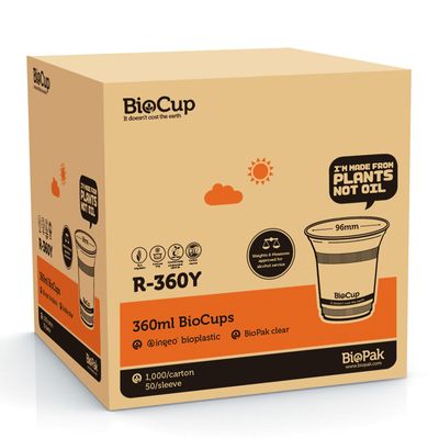 COLD CUP 360ML CLEAR, BIOPAK