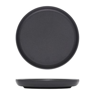 PLATE ROUND BLACK 175MM, ECLIPSE UNO