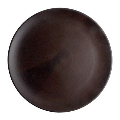 PLATE COUPE BROWN 28CM, THE GOOD PLATE