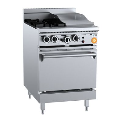 OVEN GAS 2 BURNER 300MM GRILL, B+S K+