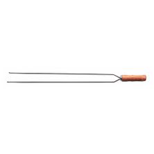 SKEWER DBL PRONG W/WOOD HNDLE 75CM