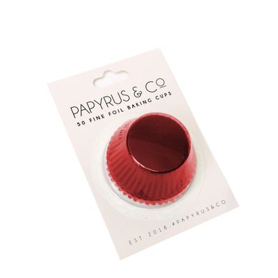 CUPCAKE FOIL RED 50PK, BAKE GROUP