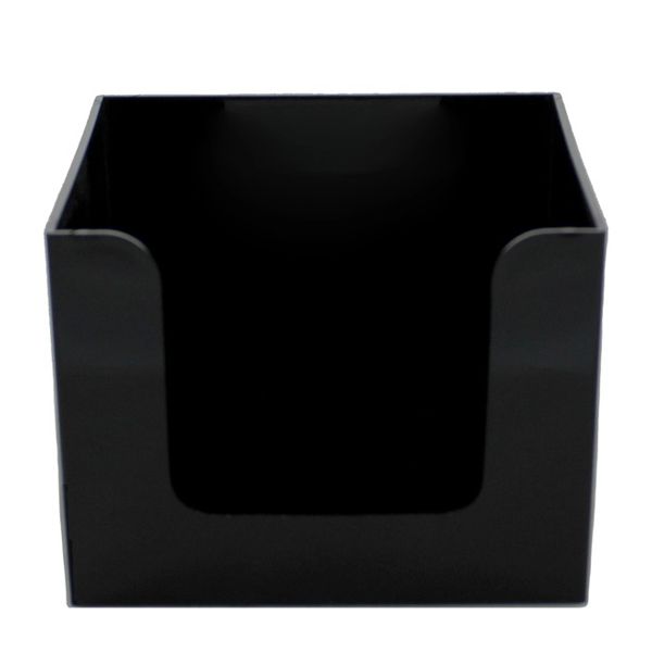 NAPKIN HOLDER BLACK PLASTIC, POSI POUR