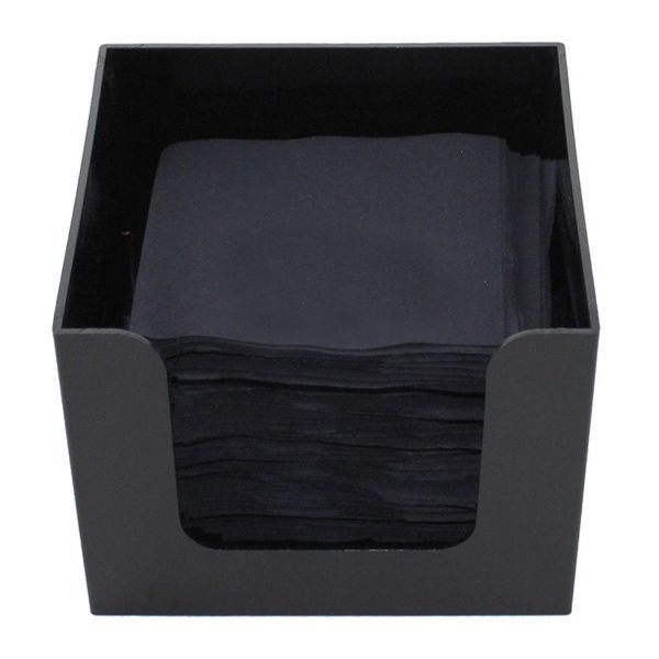 NAPKIN HOLDER BLACK PLASTIC, POSI POUR