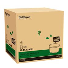 BOWL LARGE KRAFT 1000ML, BIOBOWL 400CTN