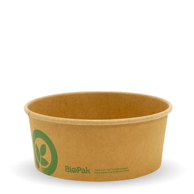 BOWL MEDIUM KRAFT 750ML, BIOPAK