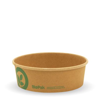 BOWL SMALL KRAFT 500ML, BIOPAK