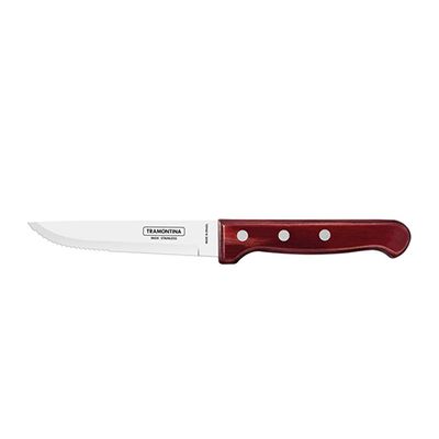 KNIFE STEAK JUMBO P/WOOD RED 5IN GAUCHO