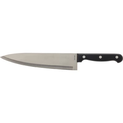 KNIFE CHEFS 200MM BLACK HNDL S/ST GETSET