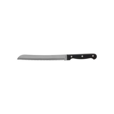 KNIFE BREAD 200MM BLACK HNDL S/ST,GETSET