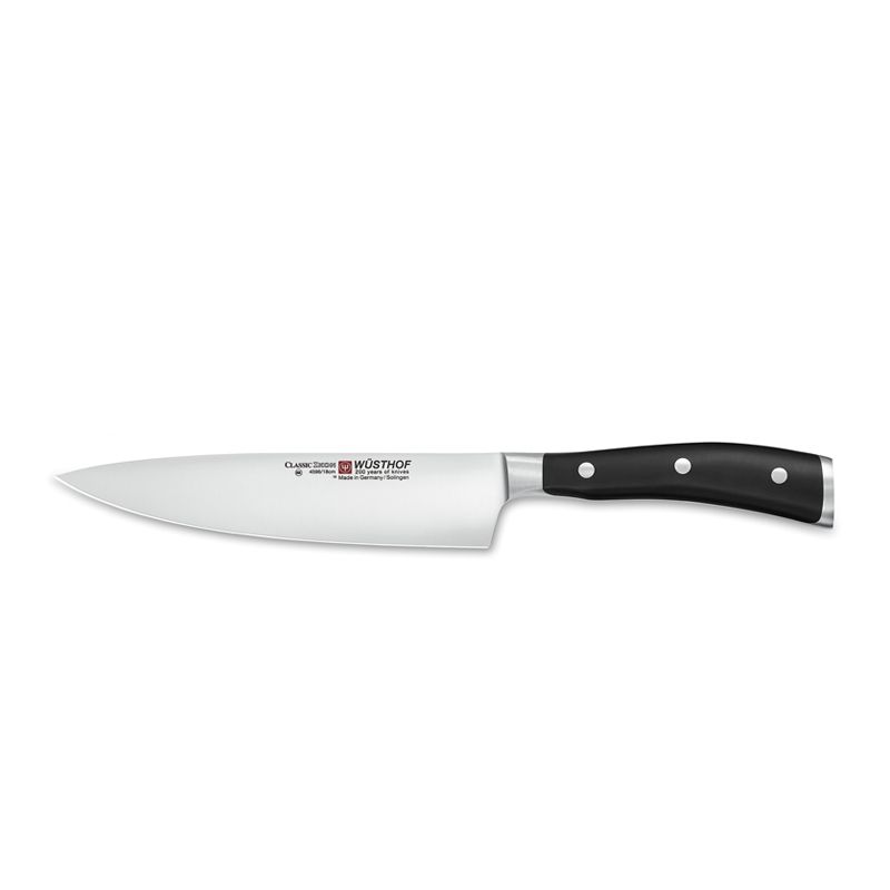 KNIFE COOKS 18CM, WUSTHOF IKON BLACK