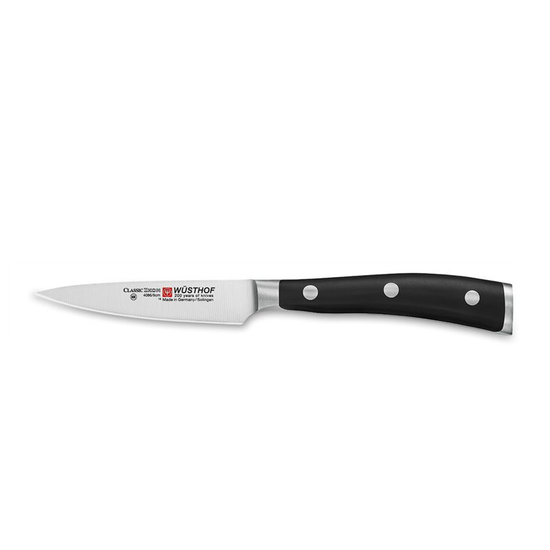 KNIFE PARING BLACK 9CM, WUSTHOF IKON