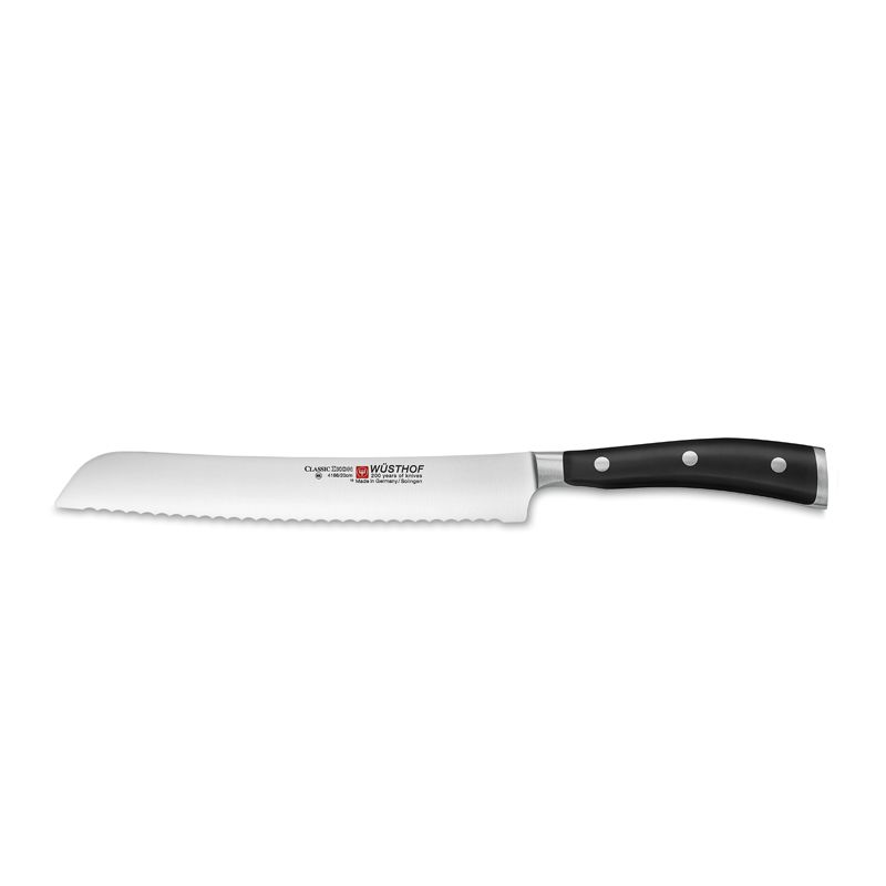 KNIFE BREAD 20CM, WUSTHOF IKON BLACK