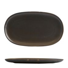 PLATE OVAL EARTH 355X215MM, MODA