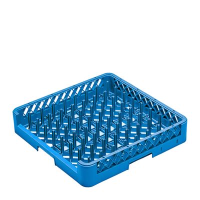 CATER-RAX PLATE-TRAY RACK OPEN END BLUE