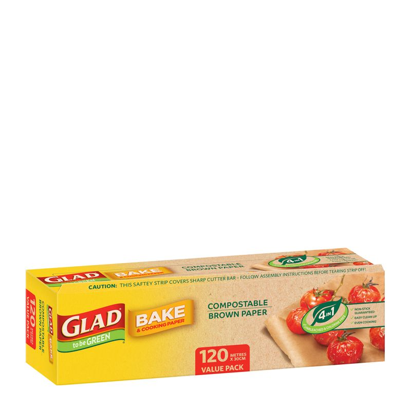 COMPOSTABLE GLAD BAKE 120MX30CM 6CTN