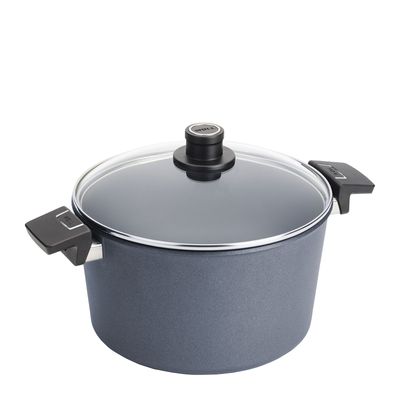 STOCKPOT W/LID 28CM/7.5LT, DIAMOND LITE