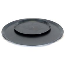 PIZZA TRAY 9IN BLACK STEEL