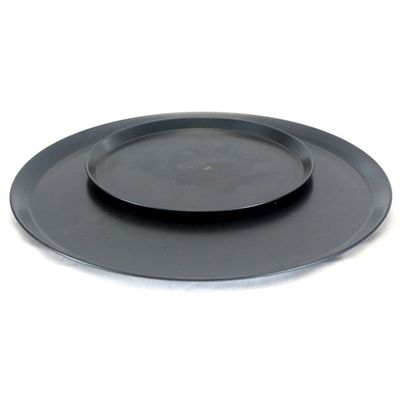 PIZZA TRAY 9IN BLACK STEEL