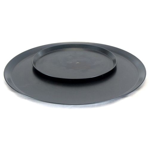 PIZZA TRAY 9IN BLACK STEEL