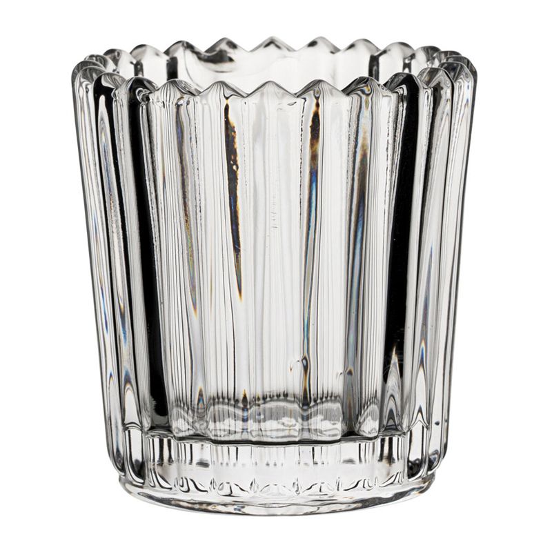 VOTIVE LARGE RIBBED CLEAR, UTOPIA