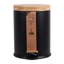 BIN RUBBISH BLACK 5L, ECO BASICS