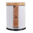 BIN RUBBISH WHITE 5L, ECO BASICS