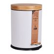 BIN RUBBISH WHITE 5L, ECO BASICS