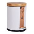 BIN RUBBISH WHITE 5L, ECO BASICS