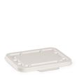 RECTANGULAR LID 500/600ML WHITE, BIOPAK