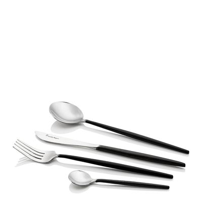 CUTLERY SET BLACK 16PC, PIPER S/ROGERS