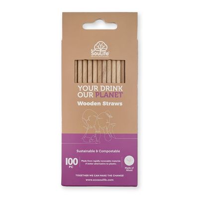 STRAW WOOD 6MM, ECO SOULIFE 100PCES