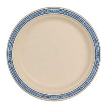 PLATE SIDE ANCIENT GREEK BLUE, 10PC