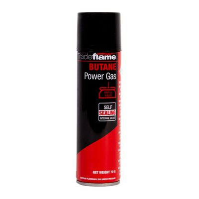 BUTANE GAS CARTRIDGE 70G (326602), TRADE FLAME