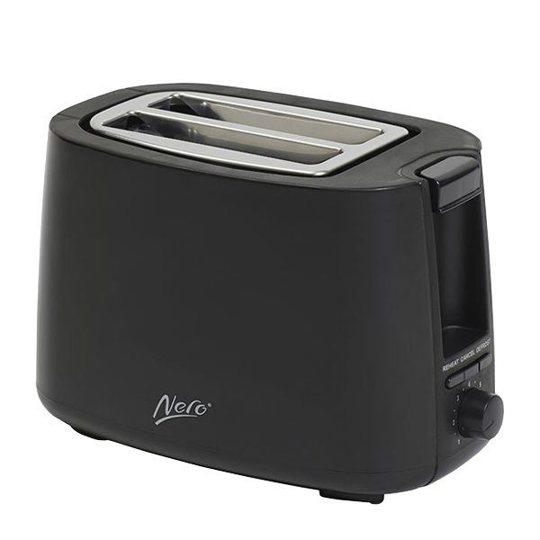 TOASTER 2 SLICE BLACK, NERO