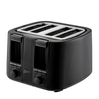 TOASTER 4 SLICE BLACK, NERO