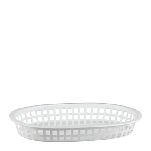 BREAD BASKET PLASTIC RECTANGULAR WHITE