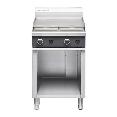 GRIDDLE FLAT 600MM OPEN CABINET COBRA