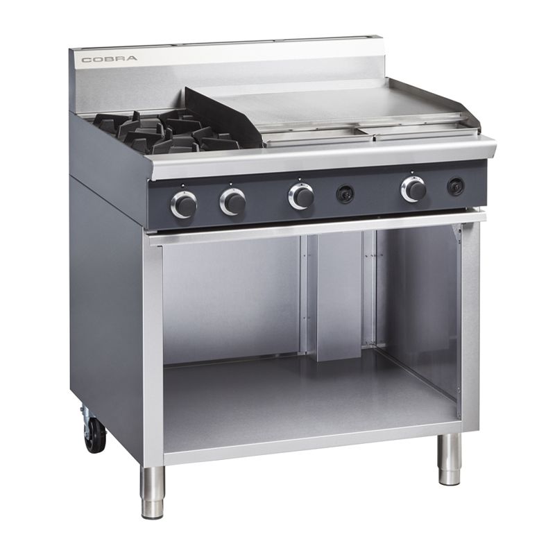 2 BURNER & 600MM GRIDDLE CABINET, COBRA