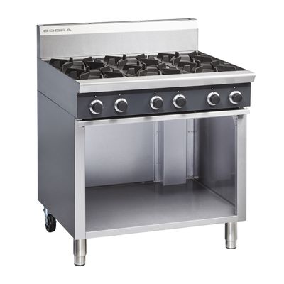 6 BURNER COOKTOP GAS OPEN CABINET, COBRA