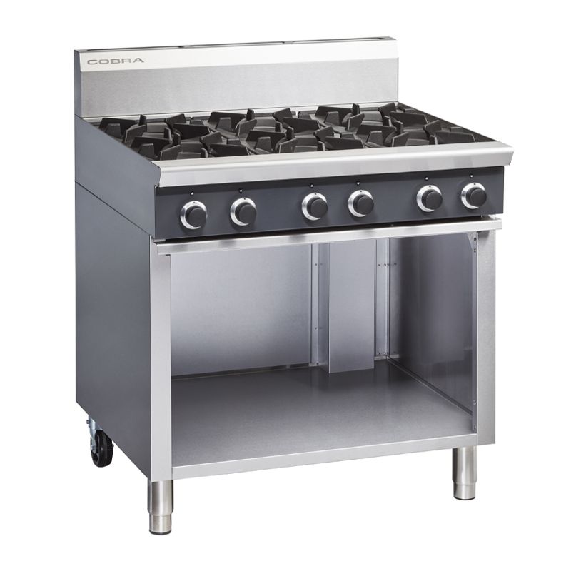 6 BURNER COOKTOP GAS OPEN CABINET, COBRA