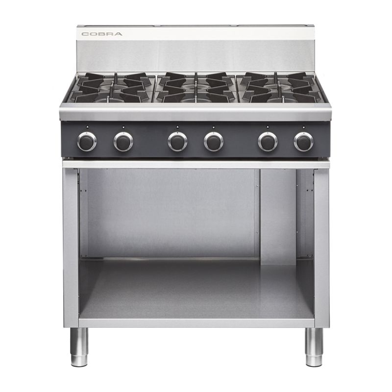 6 BURNER COOKTOP GAS OPEN CABINET, COBRA