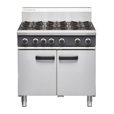 RANGE GAS 6 BURNER W/ STATIC OVEN, COBRA