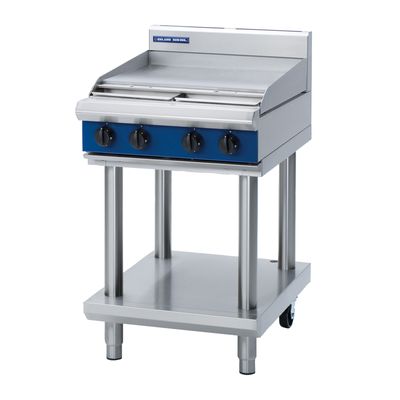 GRIDDLE GAS SMOOTH 600MM, BLUE SEAL EVO