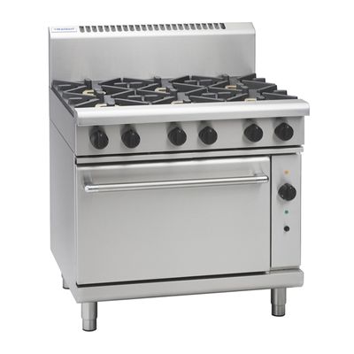 6 BURNER WITH CONVECTION OVEN,WALDORF