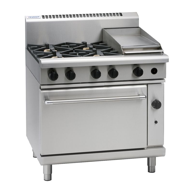 4 BURNER RANGE W/ 300MM GRIDDLE, WALDORF