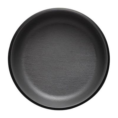 SAUCE DISH GRY/BLK 127MM MELAMINE COUCOU